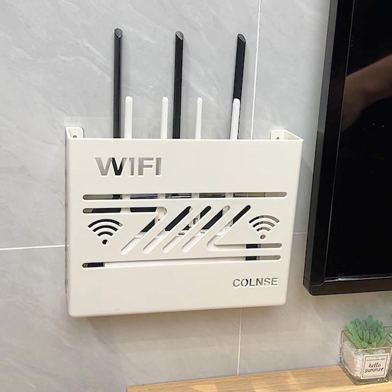 Router Placement Rack Wireless Wifi Storage Box Tv Set-Top Box Home Wall-Mounted Punch-Free Storage Rack