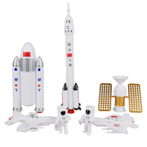 Space Shuttle 7-piece Set Astronaut Planet Rocket Cake Decoration Ornaments Aviation Model Adventure Rocket Ornaments