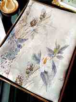 Tree Lower Wind Rhyming Silk Scarlet Female Spring Autumn Cape with high-end mulberry silk Hangzhou Silk Winter scarves for gifts