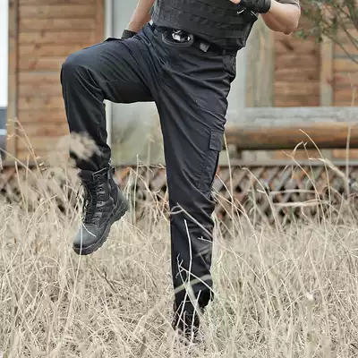 Summer thin black tactical training pants security pants men wear-resistant tooling labor insurance pants special service pants combat training pants women