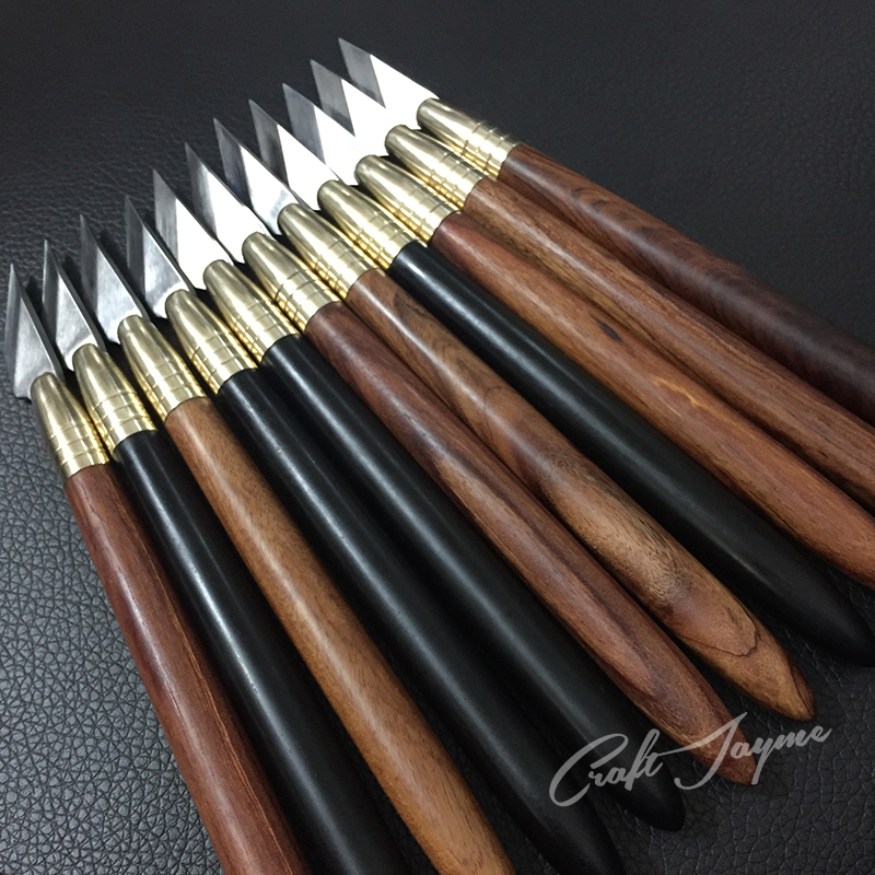 Jayme craftsman pen knife left and right hand blade hand-bladed leather goods tool Skin cutting knife carving knife cutout knife