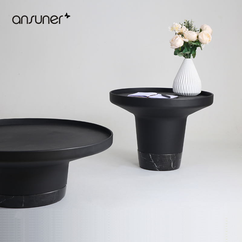 IchanNordic designer minimal creative art marble metal living room sofa small tea several corners