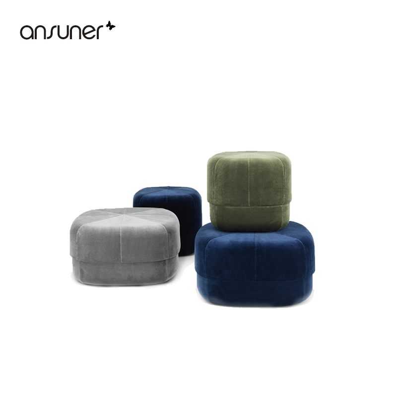 Achan ansuner Designer Short Stool Nordic small household living room bedroom change shoe stool cloth sofa bench