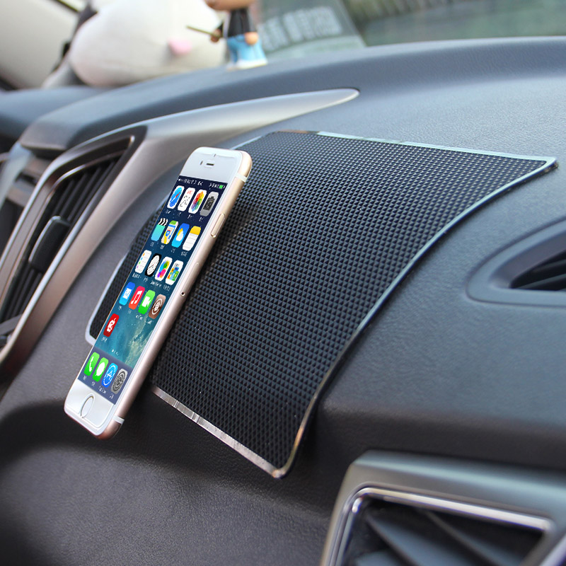 Car square anti-skid pad silicone car mat car interior decoration small perfume jewelry paste supplies