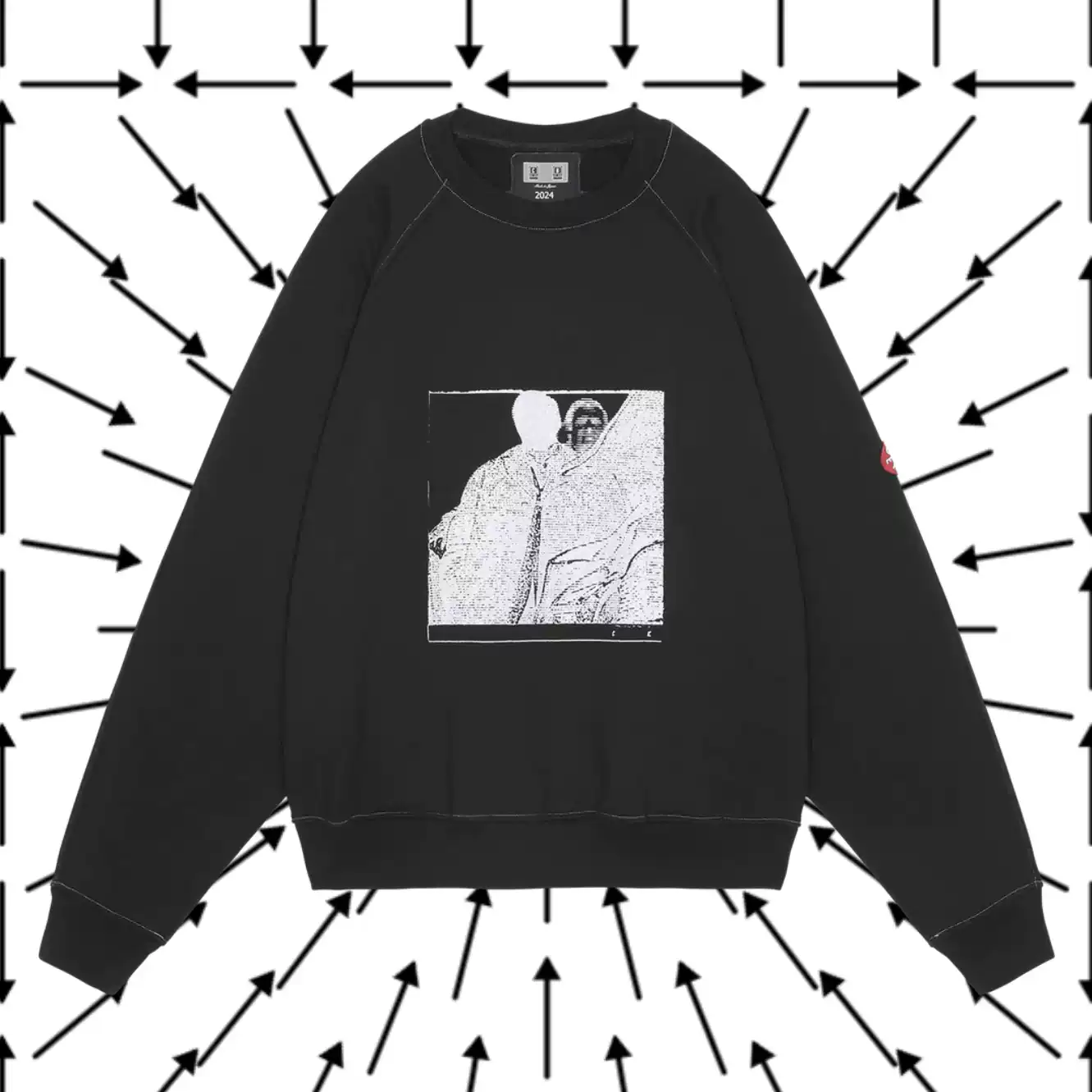 現貨C.E CAVEMPT 24AW MD Authorship BIG CREW NECK 日潮衛衣-淘寶 