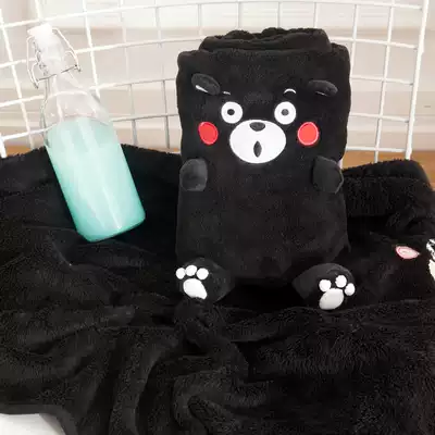 Kumamoto bear surrounding blankets air-conditioned blankets office nap home summer thin girls sleeping pillow doll