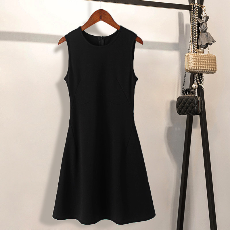 Very fairy French crowdsourced female Charfa-style heart machine Little black dress Heben retro skirt High waist girl student