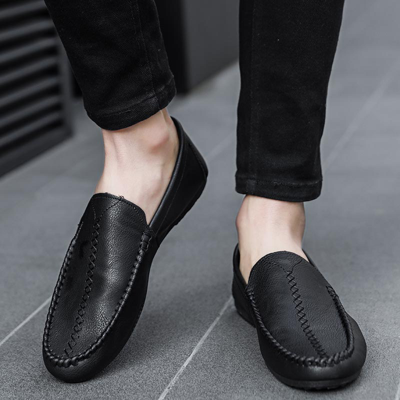 Lazy slip-on casual shoes men's Korean version of the trend one pedal beanie shoes men's winter men's shoes men's trendy shoes all-match
