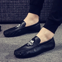 Soybean shoes Men Englen trend casual shoes personally lazy shoes Korean footwear breathable driving shoes Society shoes tide