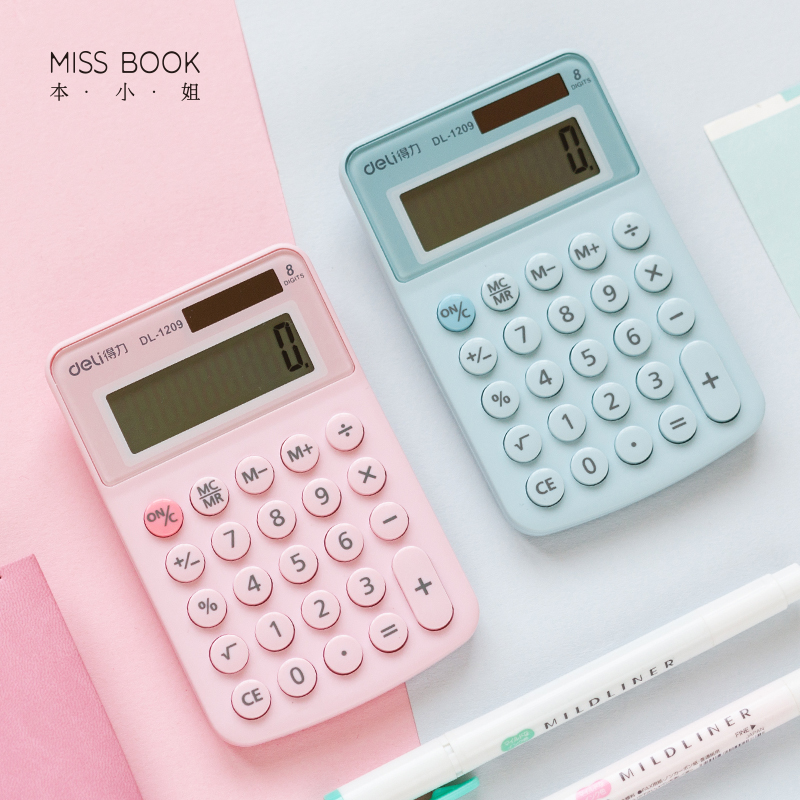 Miss Ben Korea cute candy color calculator Student office high face value creative portable computer