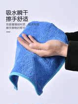 Moisture soft cleaning table restaurant handkerchief can hang cleaning coral velvet towel absorbent without losing hair clean soft