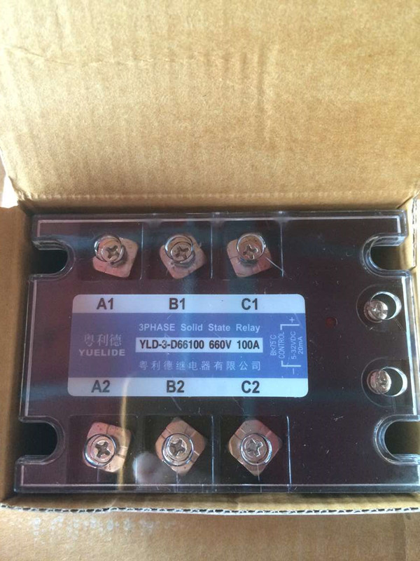 Brand new YUELIDE Guangdong Reed three-phase solid-state relay YLD-3-D66100 660V 100A