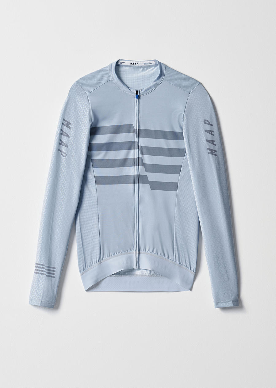 MAAP Emblem Pro Hex Jersey Vapor Blue men's summer long sleeved ride suit