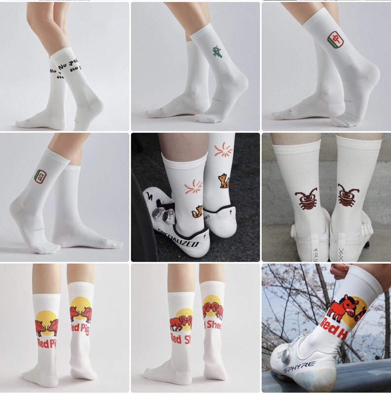 Ipasouao 2.0 Road Cycling Professional Cycling Socks Breathable Sweat-Wicking Quick-Drying Outdoor Sports Socks Socks