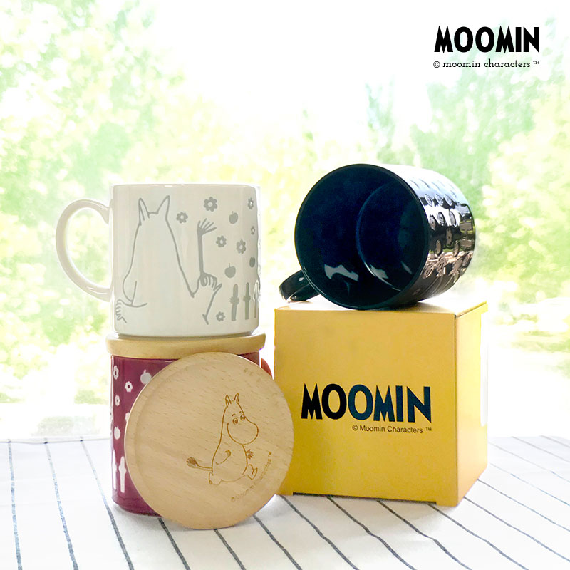 Mmin Moomin Official Cute Cartoon With Lid Mark Cup Creative Gift Coffee Cup Japan Imports