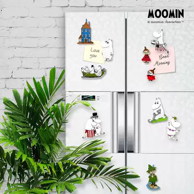 Moomin Moomin Moomin Mingya Mingani Wooden Magnetic Tie Refrigerator Sticker Made in Finland Original Imported