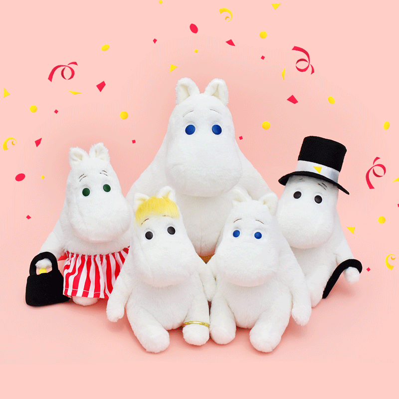 Moomin Moomin Official Moomin Button Eye Sleeping Doll Sekiguchi Japan import 