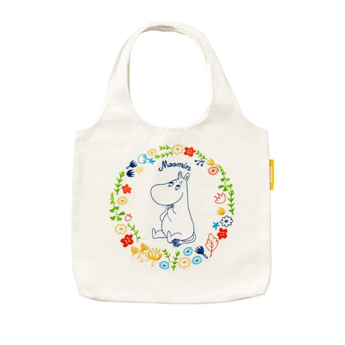 Хлопковая сумка на одно плечо, портативный универсальный вместительный и большой японский шоппер, с вышивкой