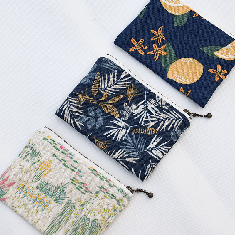 Maple Outer original hand for hand grab card bag zero wallet fabric minimalist with red contained portable carry-on bag-Taobao