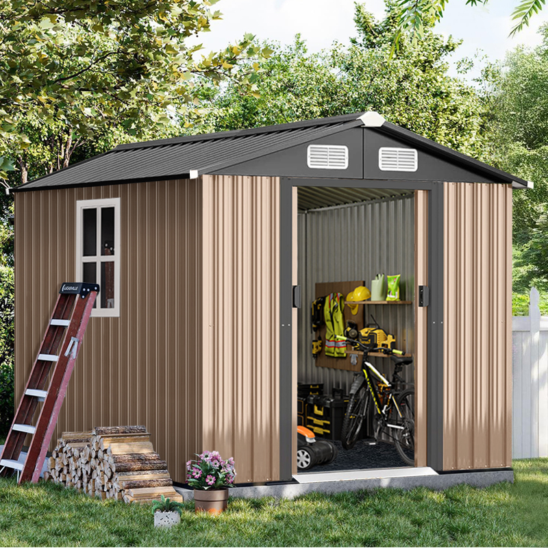 Outdoor Storage Shed, Garden Tool Shed, Simple Assembly House, Modular House, Utility Room, Courtyard Storage Room, Rainproof and Sunproof