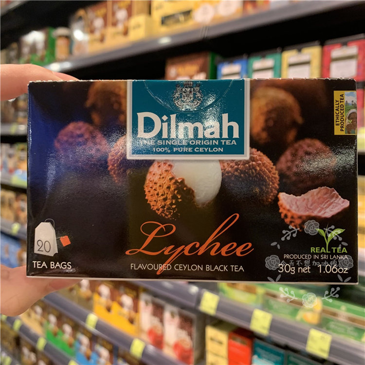 Hong Kong Sri Lanka Dilmah Dilma Lychee Tea Bag Tea Bag Tea Bag Black Tea 20 Bag Box 30G