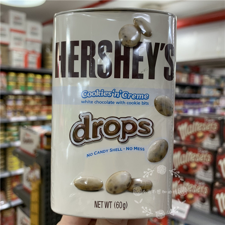 Hong Kong American Hersheys Good Time Almond Cookies White Chocolate Iron Canned Casual Snacks 60g