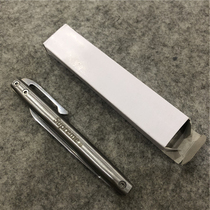 sup stainless steel knife pen shape portable knife folding knife disassembly express fruit knife can be set logo