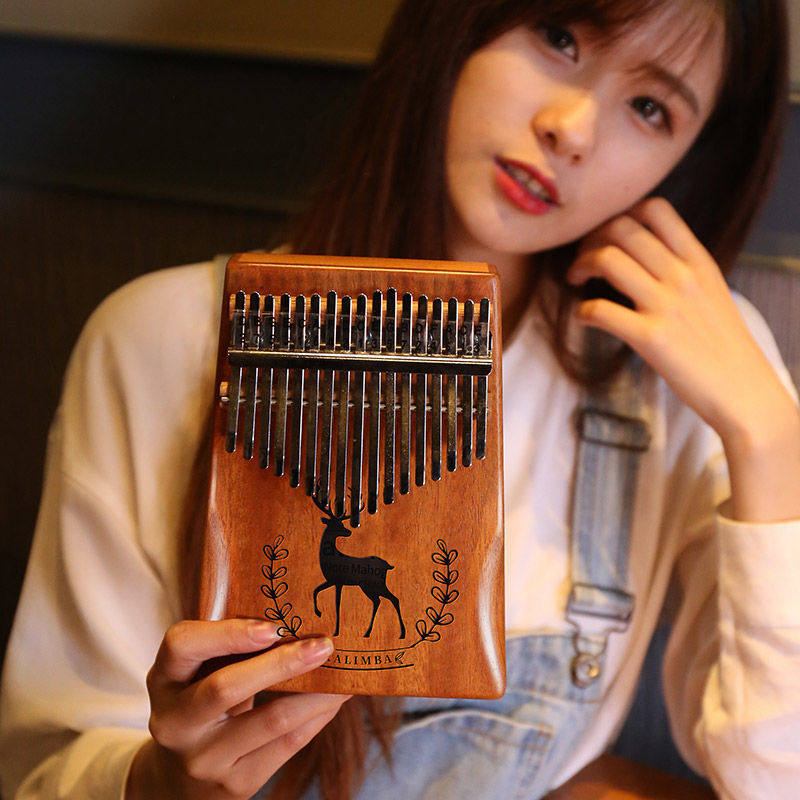 Mini thumb piano fairy girl beginner 21-tone cheap 17-tone kalimba birthday gift to send finger piano