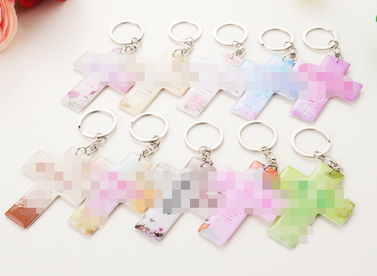 Cross Keychain Pendant, Various Styles