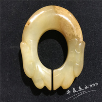 Pièce à main Warring Han Ming Qing Old Xiu jade antique jade antique jade antique jade jade ring with old jade and jade jade jade ring pendulum pieces