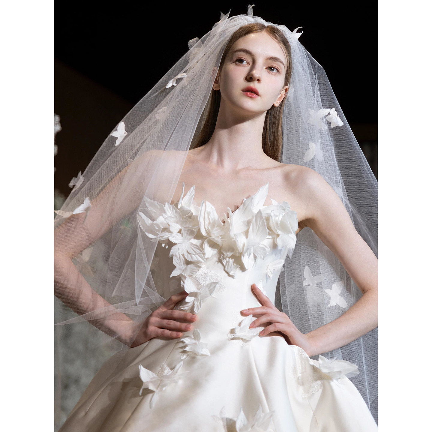 Легкое роскошное свадебное платье-топ bride 2026, новинка 2026 года, французская основная пряжа, маленькое атласное платье из высококачественной текстурной пряжи