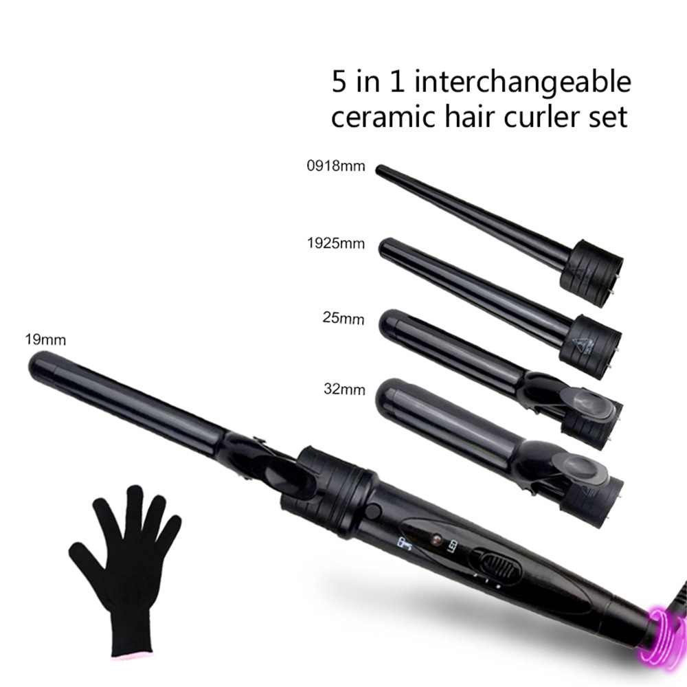 Shin Hook Cloud New 2815 Curly Hair Five All-in-one Multifunction Belt Clip Roll Hair Stick Ceramic Change Pipe Roll Hair