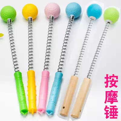 Hand-held household meridian patter health neck and shoulder fitness beat back beat back small beat silicone massage hammer