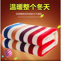 Chăn điện đơn điều khiển nhiệt kép tăng cường nhíp điện 1,8 m an toàn ba không thấm nước không rò rỉ - Chăn điện chăn điện vải