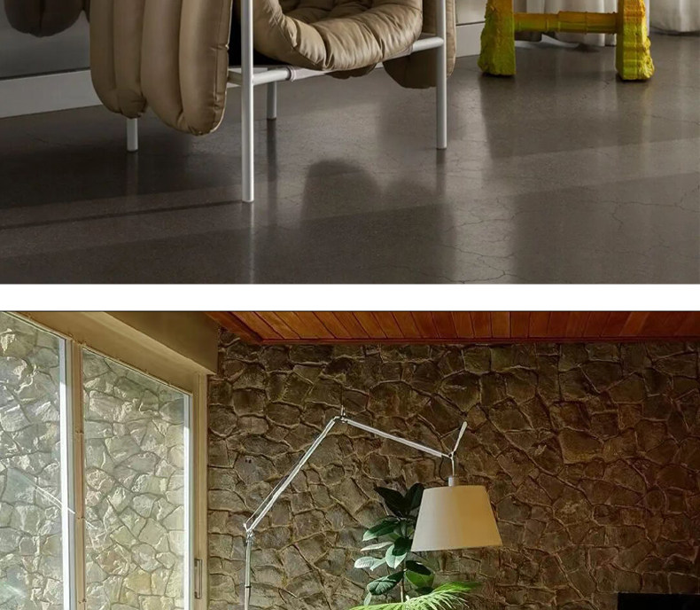 Стул 北欧轻奢简约设计师hem金属布艺puffy样板房客厅单人休闲沙发椅