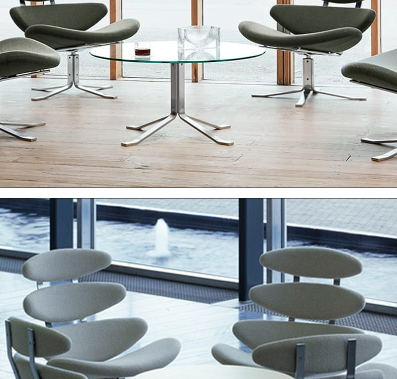 товар из китая 丹麦设计师corona皇冠椅客厅样板房金属布艺异形蜈蚣单人日冕椅 OTHER