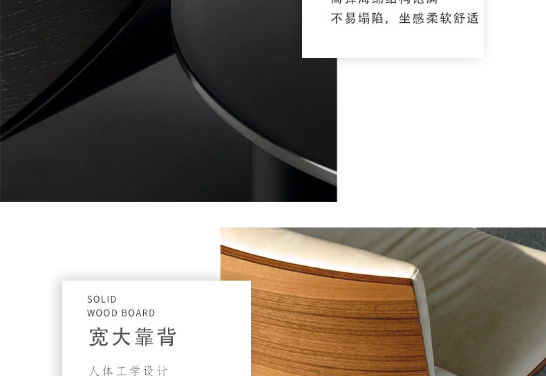 товар из китая 意式休闲沙发椅设计师款简约皮质客厅会客椅书房卧室躺椅脚踏椅子 OTHER