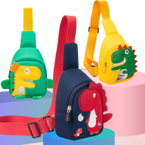 Messenger bag children boy handsome fashion bag tide boy travel child girl shoulder waist bag dinosaur chest bag