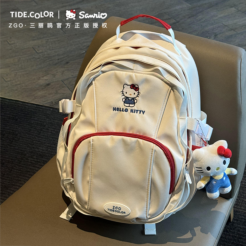 Hellokitty Hello Kitty College Student Backpack Female Hello Kt Girls Large Capacity Backpack Junior High School Bag Hellokitty Hello Kitty College Student Backpack Female Hello Kt Girls Large Capacity Backpack Junior High School Bag