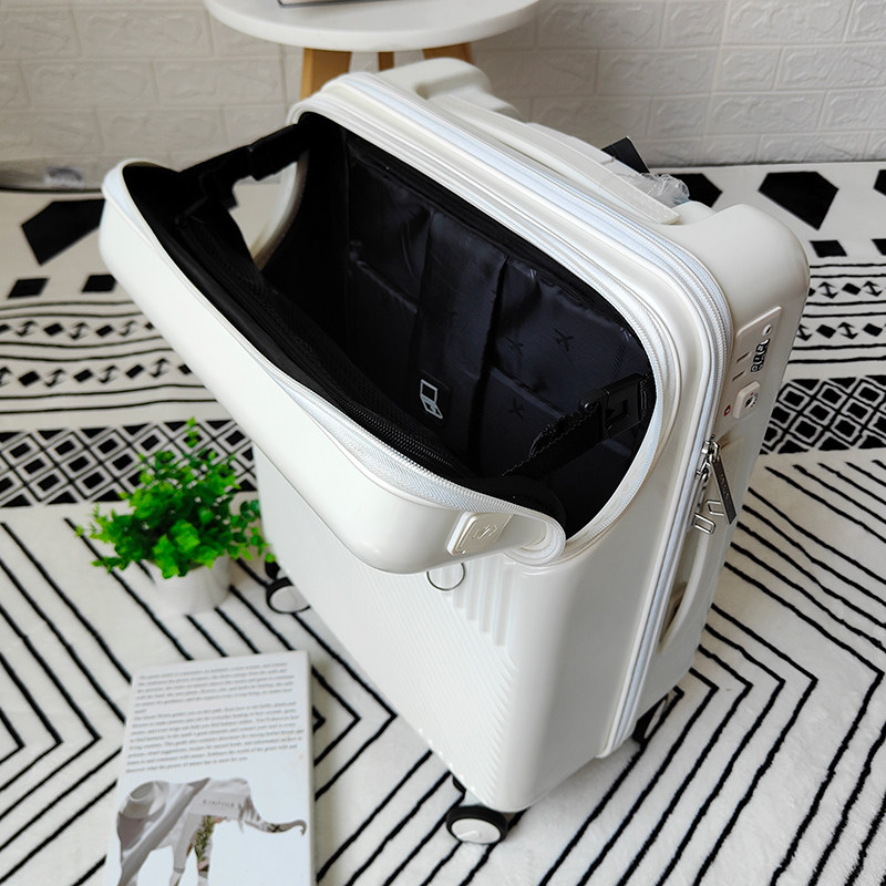 Export Japan front opening suitcase women's Japanese small light suitcase ultra-quiet trolley suitcase carrying case