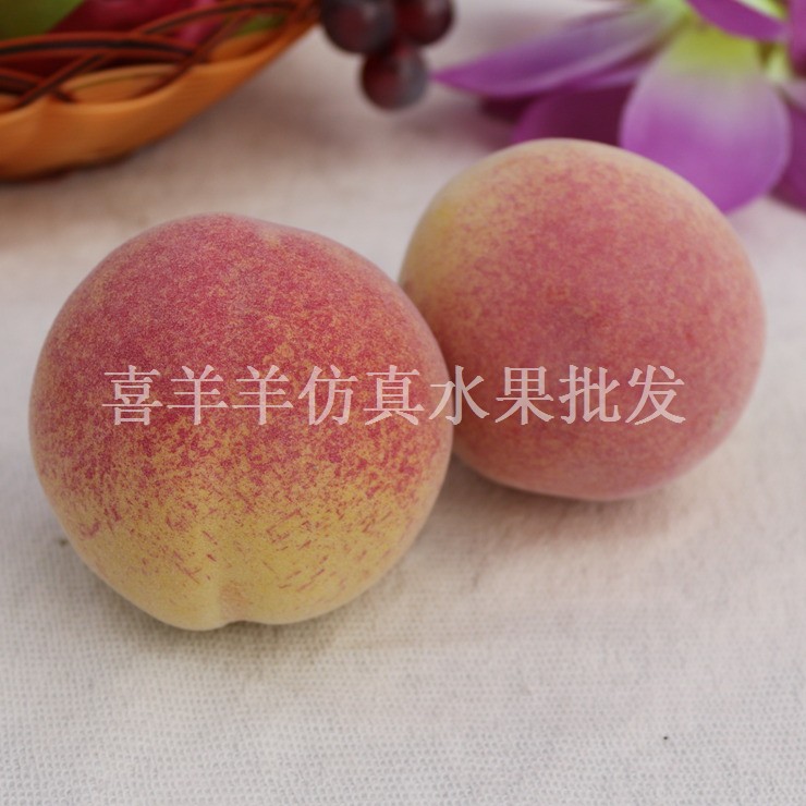 Simulation peach peach nectarine simulation fruit and vegetable model home decoration children's enlightenment education