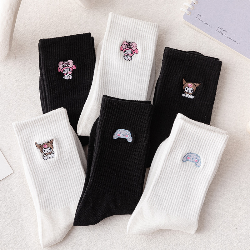 Cute Cartoon Socks for Women, Mid-Calf Socks, Pure Cotton, Spring and Autumn Style, Trendy Ins Style, Couple's Summer Thin Japanese-Style Long Socks for Men Cute Cartoon Socks for Women, Mid-Calf Socks, Pure Cotton, Spring and Autumn Style, Trendy Ins Style, Couple's Summer Thin Japanese-Style Long Socks for Men
