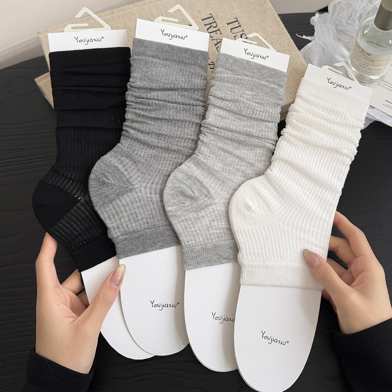 Half-Length Socks for Women, Mid-Calf Socks, Thin Summer Style, Footless Socks, Slipper Socks, Half Socks, Ballet Style, Slouch Socks for Summer