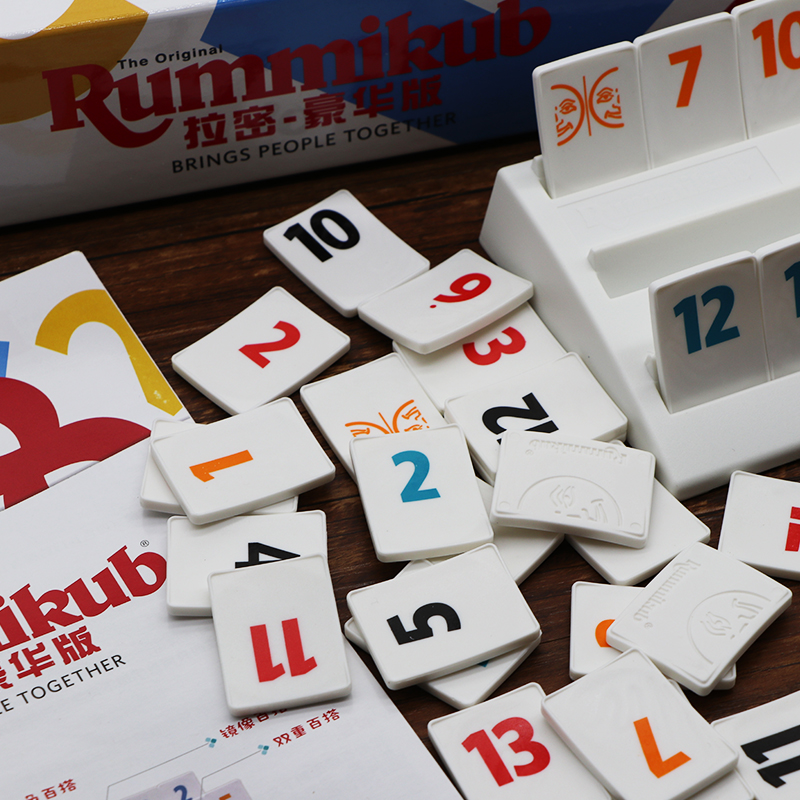 Genuine Table Tour Romeplar Israel mahjong rummikub Family parent-child casual Gathering Digital Games