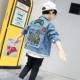 Quần áo trẻ em bé trai áo khoác denim mùa xuân 2020 mới lớn cho trẻ em mùa xuân và mùa thu xu hướng áo khoác phong cách Hàn Quốc - Áo khoác