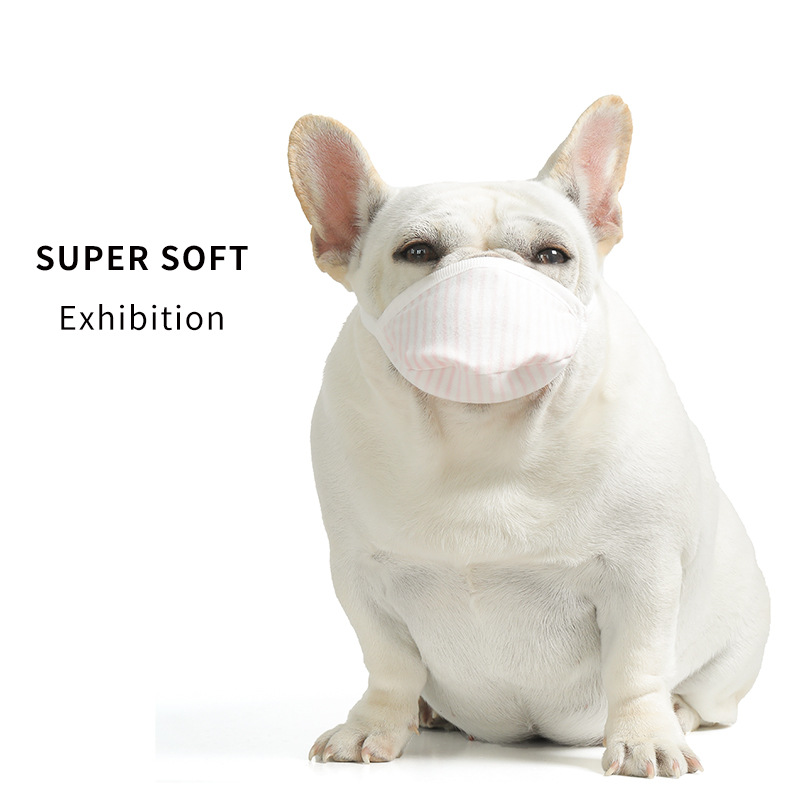 BestPets pet mask out for dogs Koki bulldog small and medium dog with unwoven cloth washable mouth cover