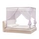 Bracket mosquito net anti-fall children's fully enclosed zipper type encrypted princess style ຕຽງນອນ 1.5m1.8m ສໍາລັບເຮືອນ