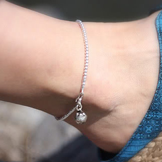 Bracelet de cheville OTHER   en Argenterie - Ref 3105094 Image 4