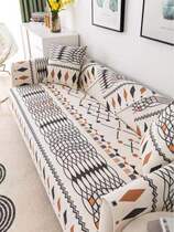New Chinese sofa cushion Four seasons universal cloth art anti-slip cushion backrest towel minimalist modern cotton linen sofa cover