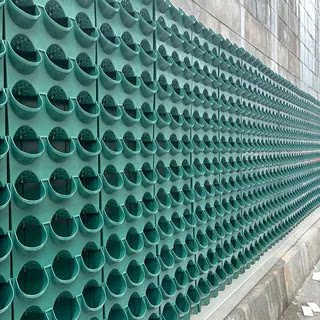 Road Barrier Honeycomb Green Plant Wall Three-Dimensional Greening Wall Hanging Vertical Plant Wall Flower Pot Vertical Greening Planting Box